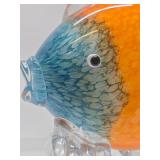Small Art Glass Murano Style Fish & Bird