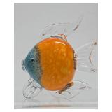 Small Art Glass Murano Style Fish & Bird
