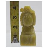 Vintage Carved Chinese Gren Stone Buddha Seal