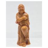 Vintage Carved 3.5" Chine Luohan Figure