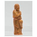 Vintage Carved 3.5" Chine Luohan Figure
