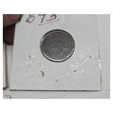 Lotof 16 US Indian Head Pennies Between 1864-1907