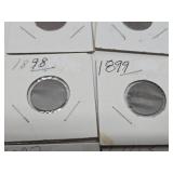 Lotof 16 US Indian Head Pennies Between 1864-1907