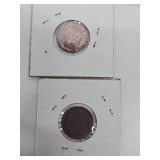 Lotof 16 US Indian Head Pennies Between 1864-1907