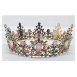 Lovely Metal Rhinestone Encrusted Tiara / Crown