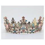 Lovely Metal Rhinestone Encrusted Tiara / Crown