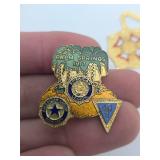 Group of Vintage Military Insignia Buttons etc