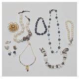 Group of Freshwater Pearl Jewelry including Sterling Silver