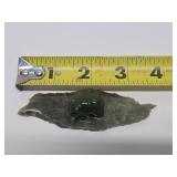 Small Signed Carved Jade Bear w/Fish