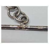 Modernist Hammered Sterling Silver Bracelet