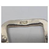 Modernist Hammered Sterling Silver Bracelet