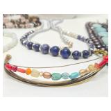 Nice Group of Assorted Gemstone Jewelry & Loose Stones