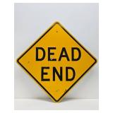 Large Metal DEAD END Street Sign