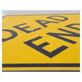 Large Metal DEAD END Street Sign