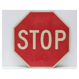 Vintage 1970 Metal Stop Sign