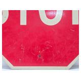 Vintage 1970 Metal Stop Sign