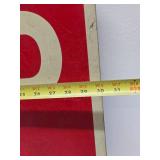 Vintage 1970 Metal Stop Sign
