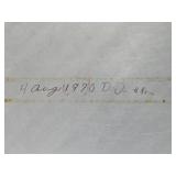 Vintage 1970 Metal Stop Sign