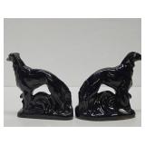 Pair of Signed ROSEMEADE Art Deco Borzoi or Wolfhounds