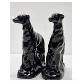 Pair of Signed ROSEMEADE Art Deco Borzoi or Wolfhounds