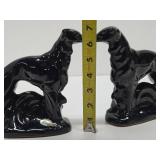 Pair of Signed ROSEMEADE Art Deco Borzoi or Wolfhounds