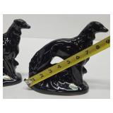 Pair of Signed ROSEMEADE Art Deco Borzoi or Wolfhounds