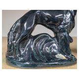 Pair of Signed ROSEMEADE Art Deco Borzoi or Wolfhounds