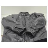 Excellent HARLEY DAVIDSON Leather Motorcycle Jacket - FXRG - Size L