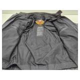 Excellent HARLEY DAVIDSON Leather Motorcycle Jacket - FXRG - Size L