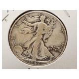 1942 Walking Liberty Half Dollar Coin with Denver Mint Mark