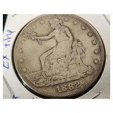 1882 United States Trade Dollar Coin
