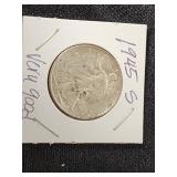 1945 S Walking Liberty Half Dollar Coin