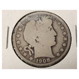 1908 Barber Half Dollar Coin