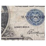 US Silver Certificate One Dollar Bills from 1935 and 1957