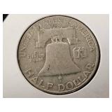 1960 D Franklin Half Dollar
