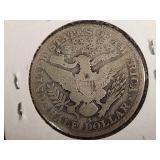 1915 Barber Half Dollar Coin with "S" Mint Mark