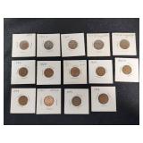 Lot of Vintage Lincoln Wheat Pennies including 1928, 1934, 1941-D, and UNC 1958-D