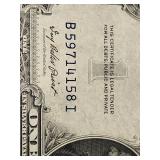 Lot of 3 Vintage Silver Certificate One Dollar Bills Including 1935 and 1957 Series