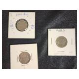 1869 Shield Nickel, Buffalo Nickels 1936 and 1937