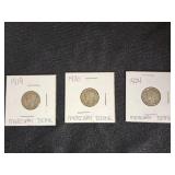 Mercury Dimes Collection 1919, 1920, 1924