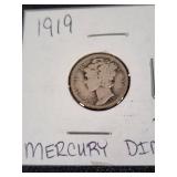 Mercury Dimes Collection 1919, 1920, 1924