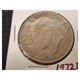 1972 Eisenhower Silver Dollar Coin