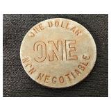 Non-Negotiable One Dollar Metal Token