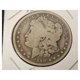 1890-O Morgan Silver Dollar Coin