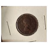 Canadian Coins, including 1955 Penny, 1862-1867 Penny, and 1996 Toonie