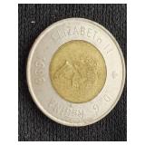 Canadian Coins, including 1955 Penny, 1862-1867 Penny, and 1996 Toonie