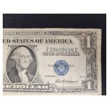 Lot of 3 US Silver Certificates One Dollar Bills Series 1935 and 1957