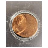 Lot of 4 Error Lincoln Penny Coins Including 1969D Off-Centered and 1958D Freak