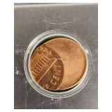 Lot of 4 Error Lincoln Penny Coins Including 1969D Off-Centered and 1958D Freak