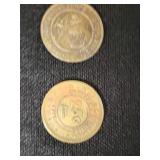 Collection of Casino Chips and Tokens including Binion